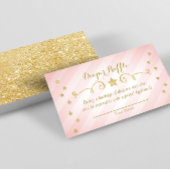 きらめく小さな星おむつラッフルカード エンクロージャーカード