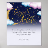 きらめく小さな星のジェンダーおむつラッフルを明らかにする ポスター (正面)