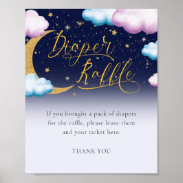 きらめく小さな星のジェンダーおむつラッフルを明らかにする ポスター