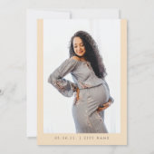 きらめく小さな星の月の青い黄色の赤ちゃんシャワー 招待状 (裏面)