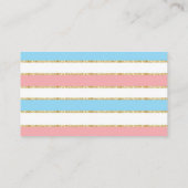 きらめく小さな星の赤ちゃんシャワーおむつラッフル エンクロージャーカード (裏面)