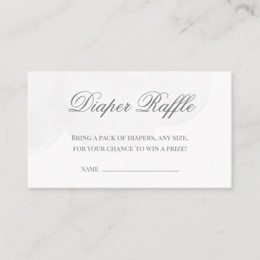 きらめく小さな星の赤ちゃんシャワーおむつラッフル エンクロージャーカード (正面)