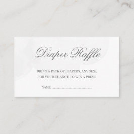 きらめく小さな星の赤ちゃんシャワーおむつラッフル エンクロージャーカード