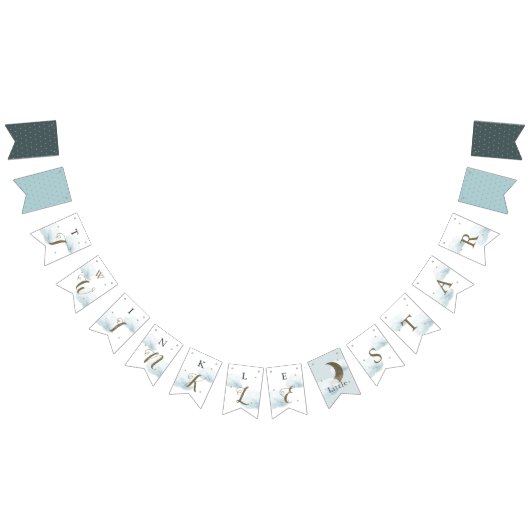 きらめく小さな星の赤ちゃんシャワーのバンティングフラグ バンティングフラッグ (全)