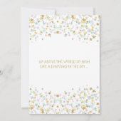 きらめく小さな星の赤ちゃんシャワー任意の色 招待状 (裏面)