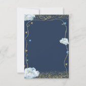 きらめく小さな星の赤ちゃんシャワー手描き 招待状 (裏面)