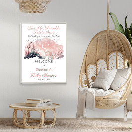 きらめく小さな星ユニコーン赤ちゃんシャワー ポスター