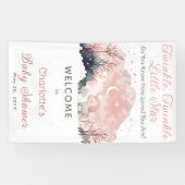 きらめく小さな星ユニコーン赤ちゃんシャワー 横断幕 (横)