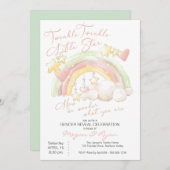 きらめく小さな星レインボージェンダーの明け方 招待状 (正面/裏面)