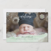 きらめく小さな星誕生ありがとう 招待状 (正面)