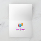 きらめく小さな星 – 誕生日カード カード (内部)