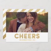 きらめく応援 | 休日のフォトカード シーズンカード (正面/裏面)