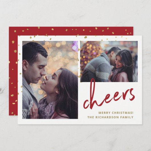 きらめく応援 | 2枚の写真 シーズンカード (正面/裏面)