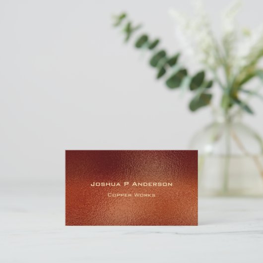 きらめく打ち砕かれた暗銅 名刺 (スタンド正面)