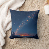きらめく星と幻想的な空 クッション (ブランケット)
