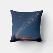 きらめく星と幻想的な空 クッション (裏面)