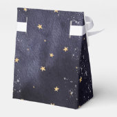 きらめく水の色の赤ちゃんユニセックスシャワー フェイバーボックス (裏面サイド)