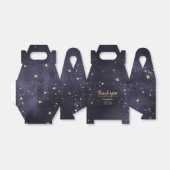 きらめく水の色の赤ちゃんユニセックスシャワー フェイバーボックス (折り畳みなし)