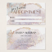 きらめく水彩アポイントメントカード (正面&裏面)