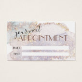 きらめく水彩アポイントメントカード (正面)