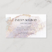 きらめく水彩ロイヤリティカード 名刺 (裏面)