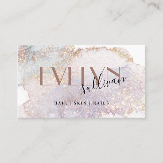 きらめく水彩名刺 名刺 (正面)