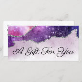 きらめく水彩画のギフト券 (正面/裏面)
