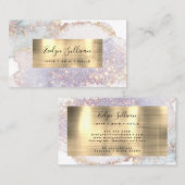 きらめく水彩金ゴールド箔名刺 名刺 (正面/裏面)