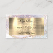 きらめく水彩金ゴールド箔名刺 名刺 (裏面)