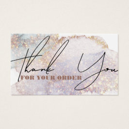 きらめく水感謝してい色割引カード