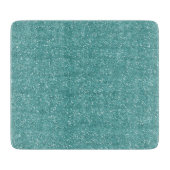 きらめく派手なティール(緑がかった色)及び銀のグリッター カッティングボード (正面)