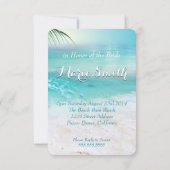 きらめく海ウォーターブライダルシャワー 招待状 (裏面)