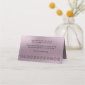 きらめく消色した紫の背モダン景 ロイヤリティカード (裏面)