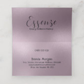 きらめく消色した紫の背モダン景 ロイヤリティカード (内部開封)