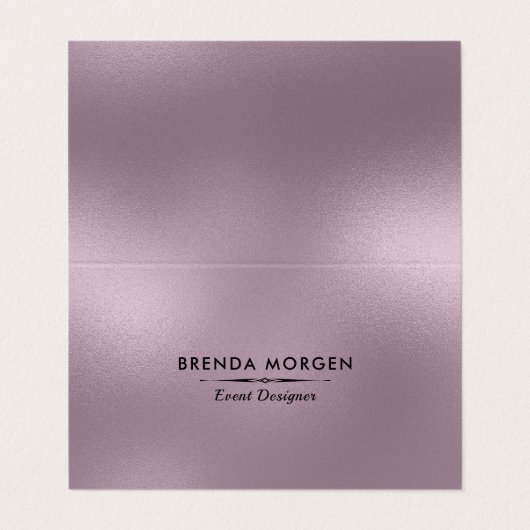 きらめく消色した紫の背モダン景 名刺 (外部フラット)