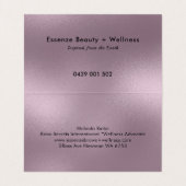 きらめく消色した紫の背モダン景 名刺 (内部フラット)