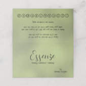 きらめく淡い色の緑のモダン背景 ロイヤリティカード (外部開封)