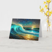 きらめく発散海波 カード (黄色い花)