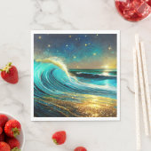 きらめく発散海波 スタンダードランチョンナプキン (インサイチュ)