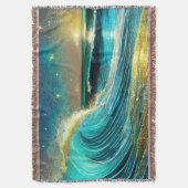 きらめく発散海波 スローブランケット (正面縦)