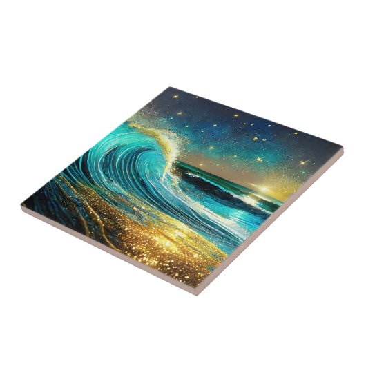 きらめく発散海波 タイル (側面)