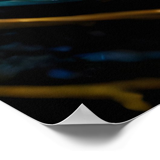 きらめく発散海波 ポスター (角)