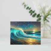 きらめく発散海波 ポストカード (スタンド正面)