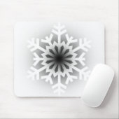 きらめく白い雪片 マウスパッド (マウス)