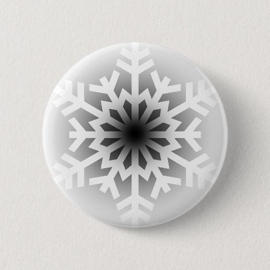 きらめく白い雪片 缶バッジ (正面)
