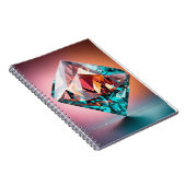 「きらめく瞬間：ダイヤモンドインスパイア写真ノート ノートブック (右側)