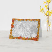 きらめく紅葉 カード (黄色い花)