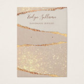 きらめく紙イヤリング表示カード (正面)