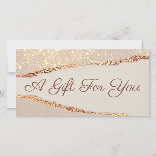 きらめく紙ギフト券 (正面)