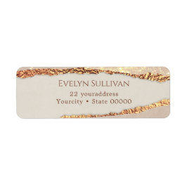 きらめく紙差出人住所ラベル ラベル